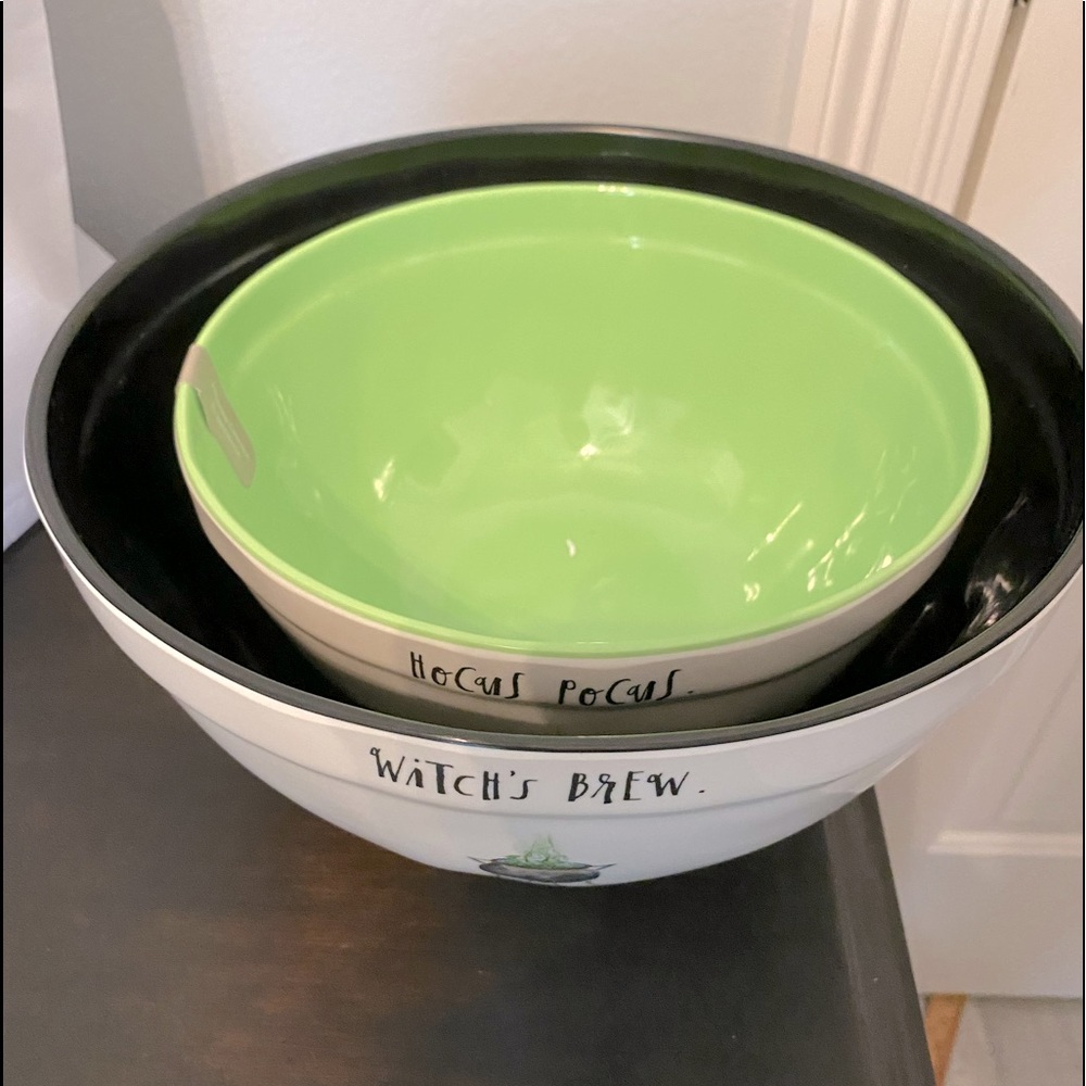 Rae Dunn “Witches Brew” 2 Bowl set New.